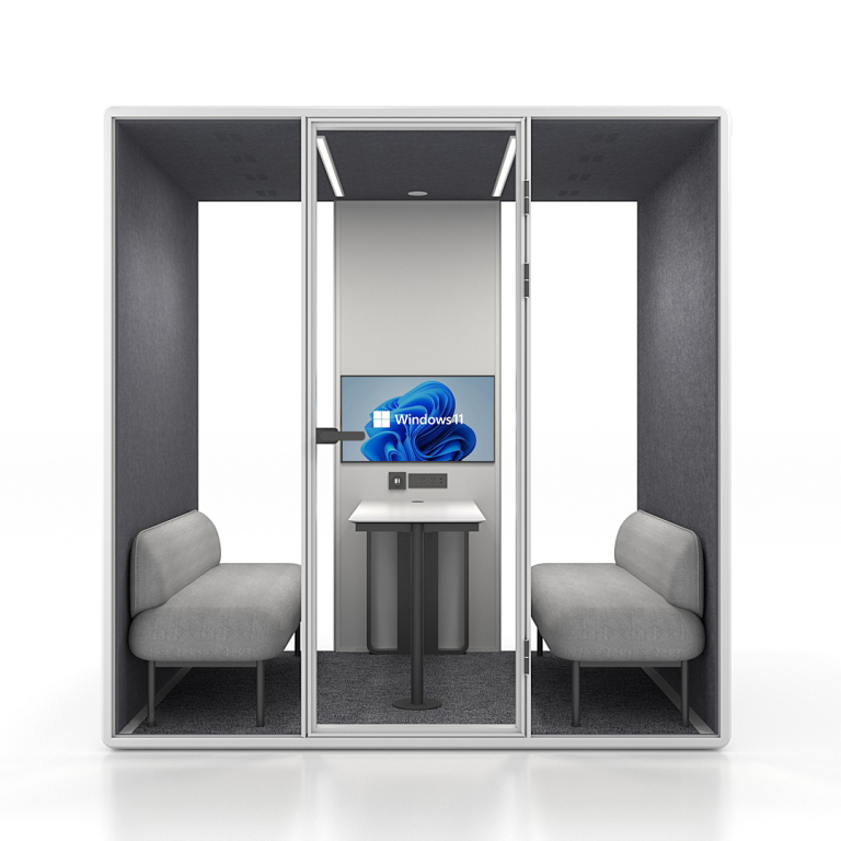 Modular Acoustic Work Booth for coworking spaces