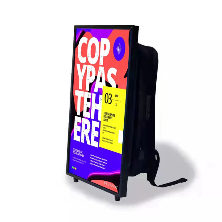 Advert Backpack Display Business